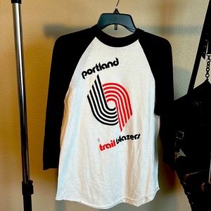 Portland trail blazer baseball tee